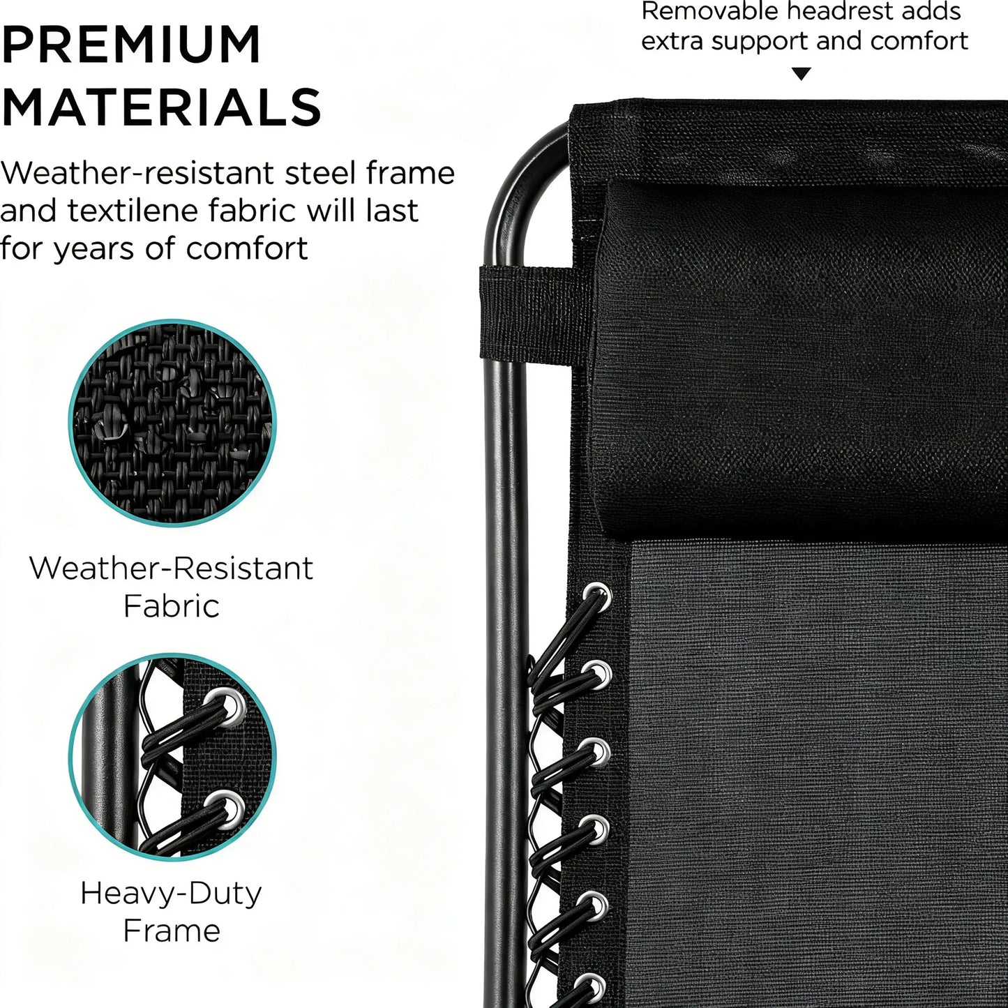 Adjustable Zero Gravity Lounge Chairs Set of 2, Breathable Steel Mesh Design with Pillows & Drink Trays