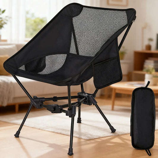 Ultralight Backpacking Chair, Compact Folding Design for Hiking, Mountaineering, Beach & Camping