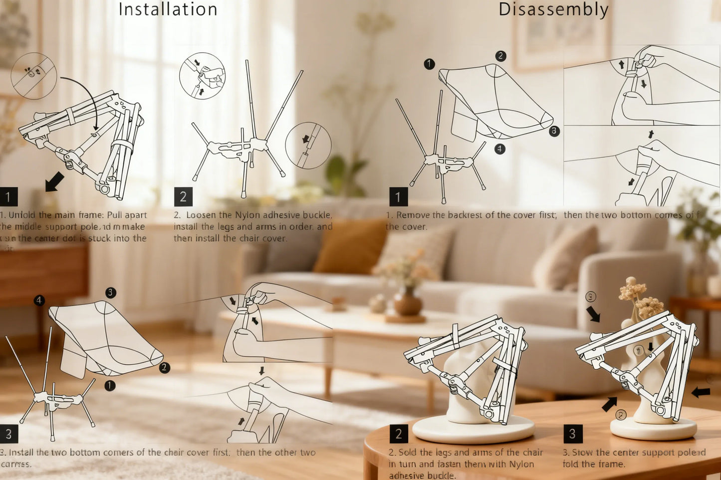 Ultralight Backpacking Chair, Compact Folding Design for Hiking, Mountaineering, Beach & Camping