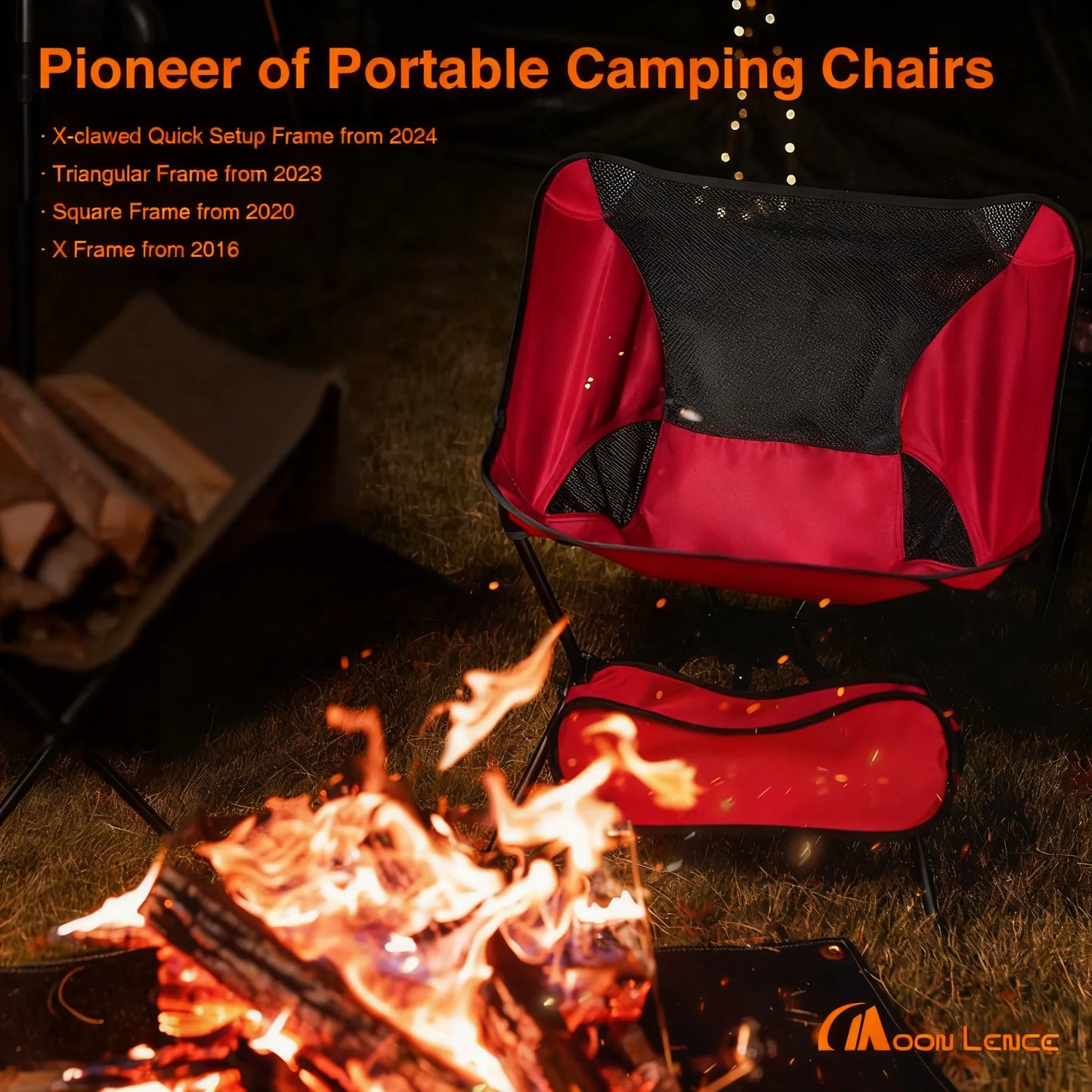 Ultralight Backpacking Chair, Compact Folding Design for Hiking, Mountaineering, Beach & Camping