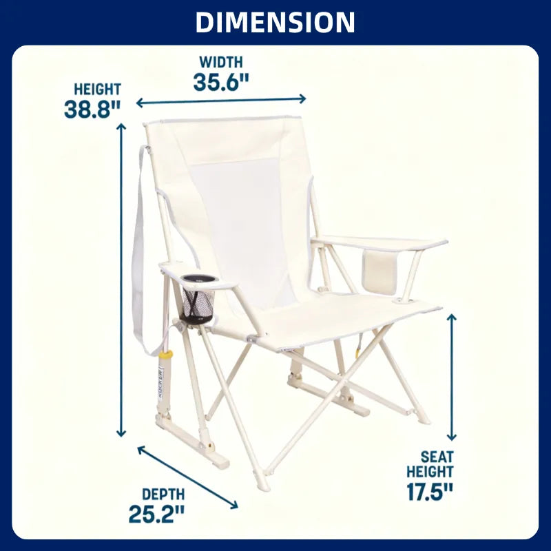 Today Only: Ultra-Portable Rocking Chair + Free Folding Table (Buy 2 Get 2 Free)