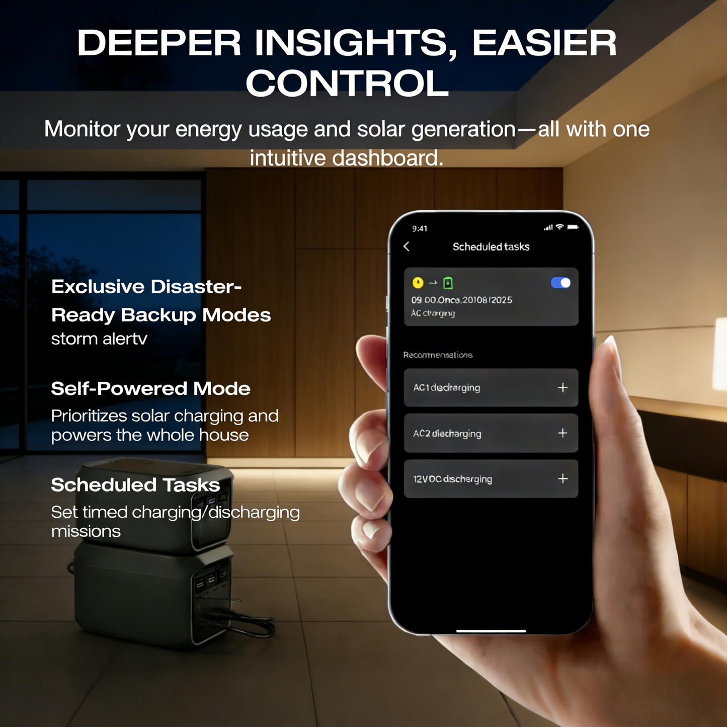 1800W Portable Backup Power Station with Free 400W Solar Panel