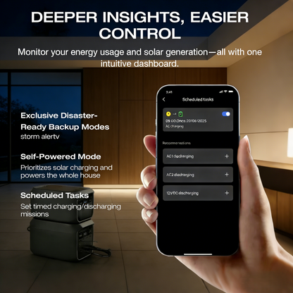 1800W Portable Backup Power Station with Free 400W Solar Panel